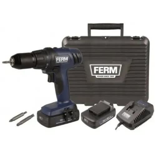 Ferm Cordless Drill - 18v 2.0ah 2 Batteries Box - Cdm1122p