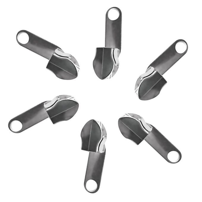 6PCS Zipper Slider Replacement #10 Zinc Alloy Zip Slider Pull Zipper