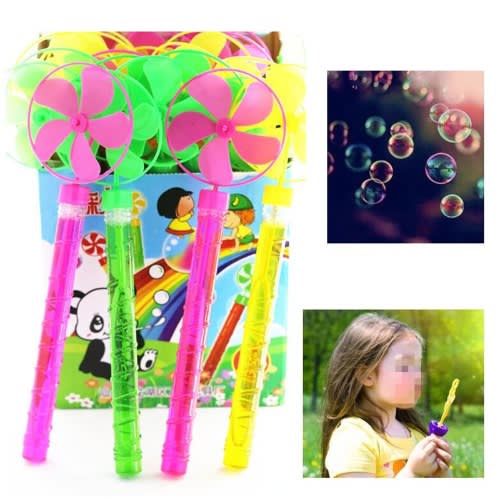 12pcs Colourful Fan Bubbles