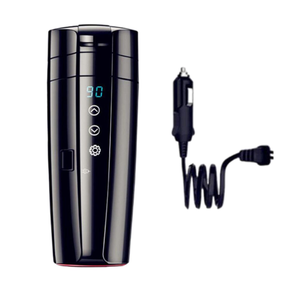 12V 24V Car Kettle Boiler Temp Control Warmer Electric For Tea Black