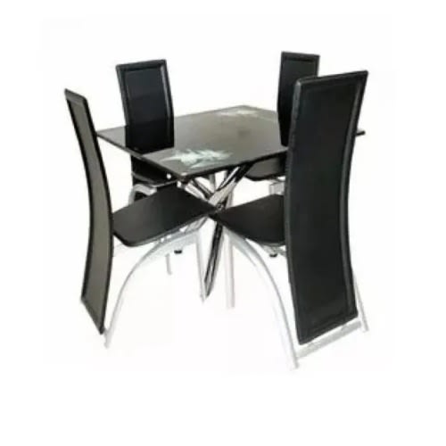Jackson Dinning Table And Chair Set - Black