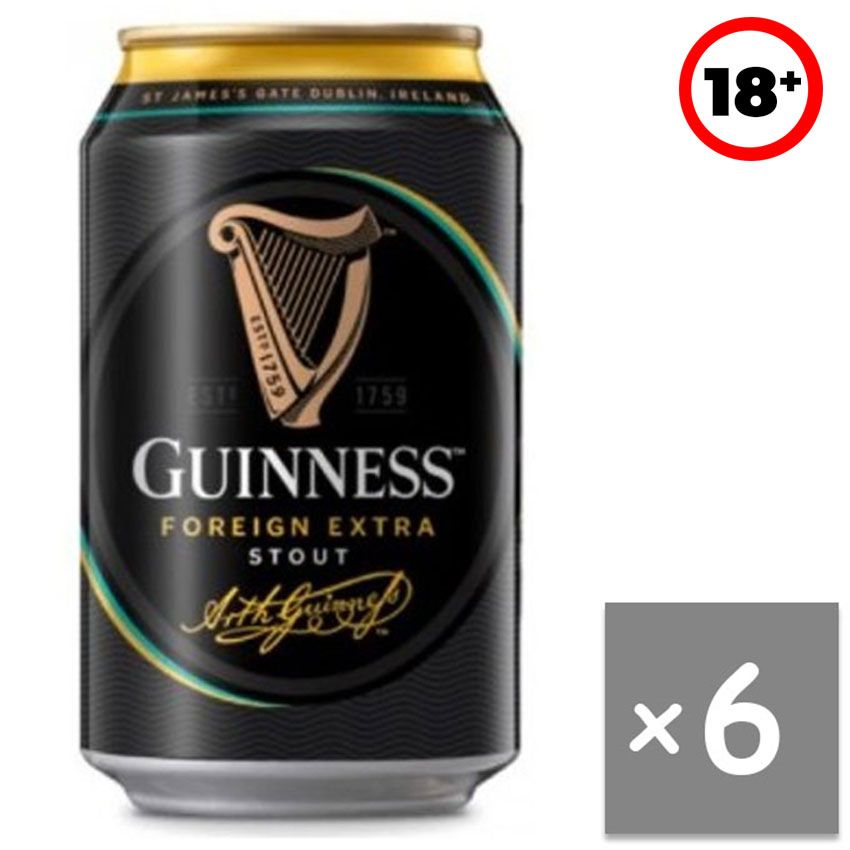 Foreign Extra Stout Can 330ml x6