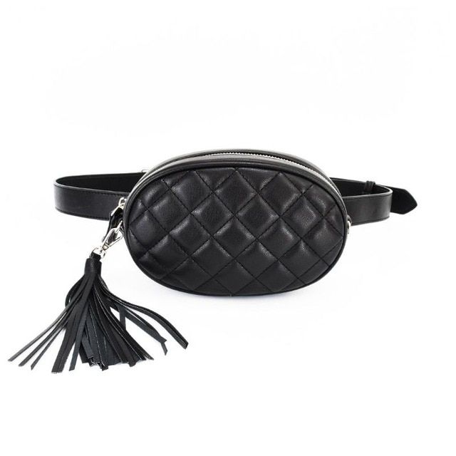 Women Tassel Waist Fanny Pack Belt Phone Pouch Girls Travel