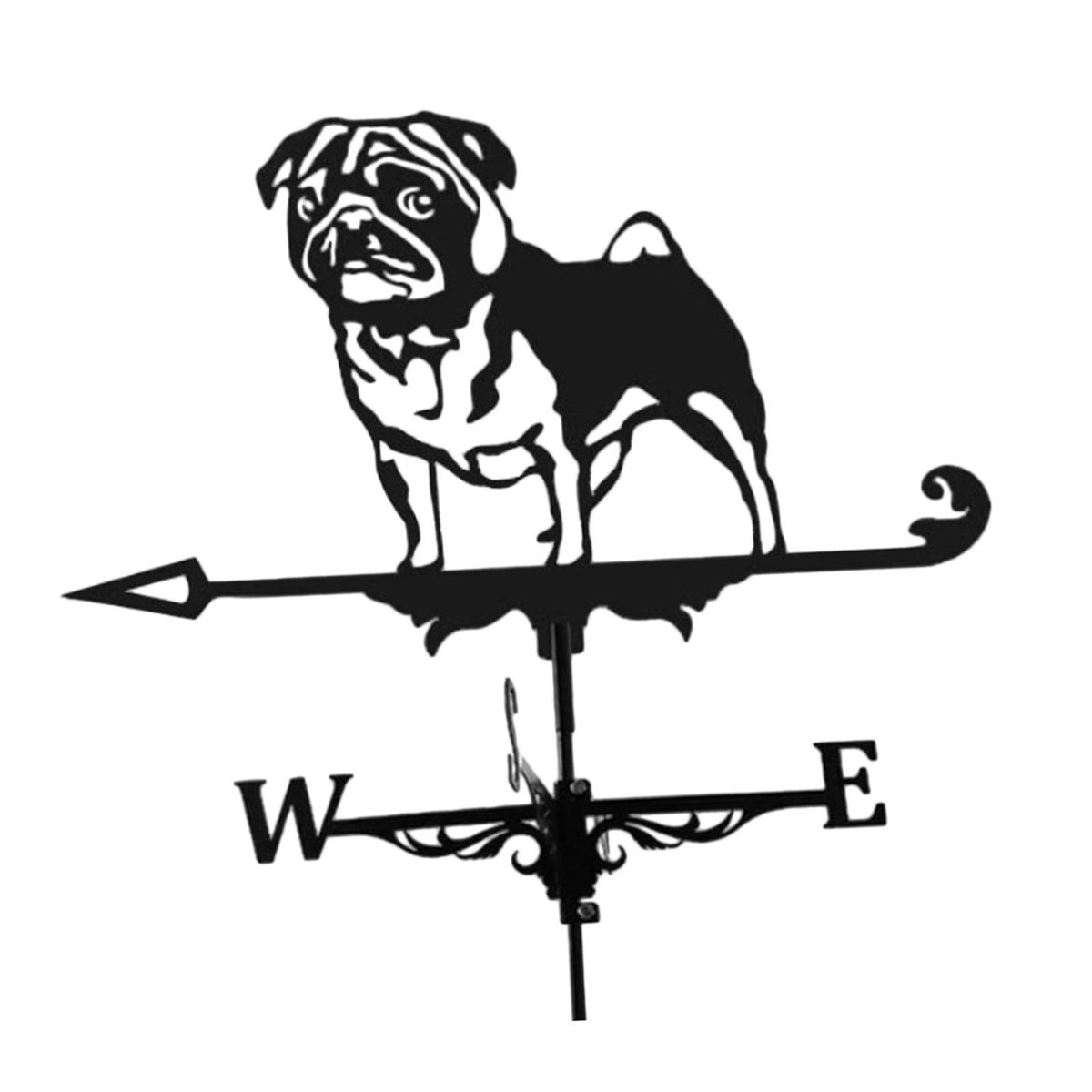 Retro Weather Vane Wind Direction Indicator Puppy