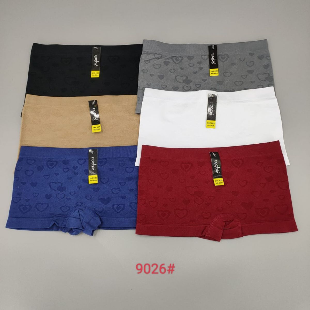 6pcs Ladies Seamless Full Panties (mixture Of Plain And Pattern Designs)