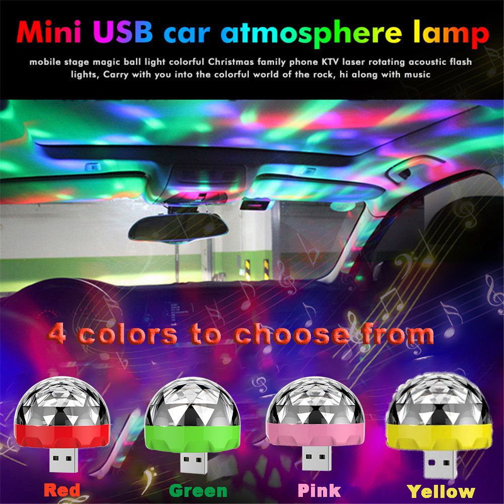 USB Mini Disco Flash Stage Light Ambient Light
