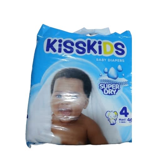 Kiss Kids Diaper - Super Dry - Size 4 - 46 Pcs - 7-18kg