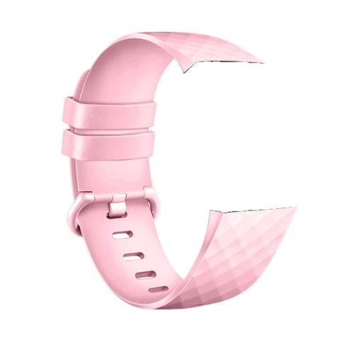 Replacement Strap For Fitbit Charge 4 Fitness Tracker - Light Pink - Large