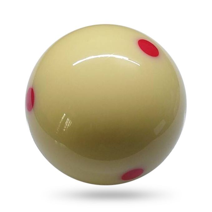 1 PCS White Cu E Ball 57.2MM Billiard Ball 6 Red Dot Pool