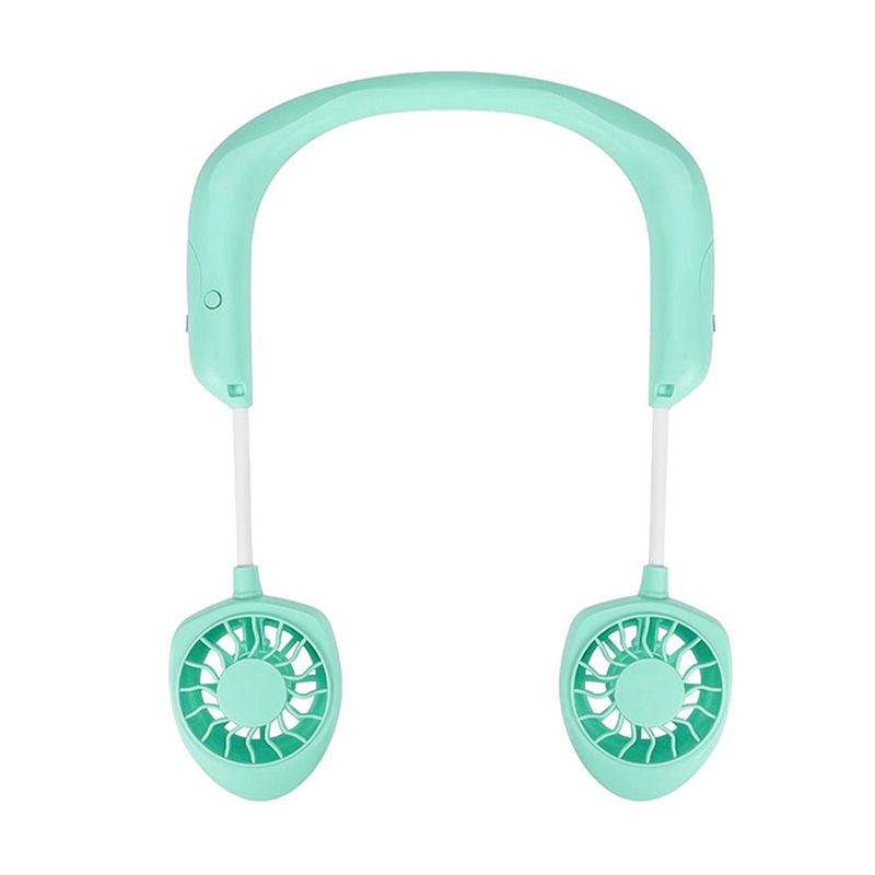 Fan Head Wearable Portable Fan With Level Adjustable Speed Hanging Wind Wireless Sports Chargeable Neck Dual Fan 3 1PCs USB