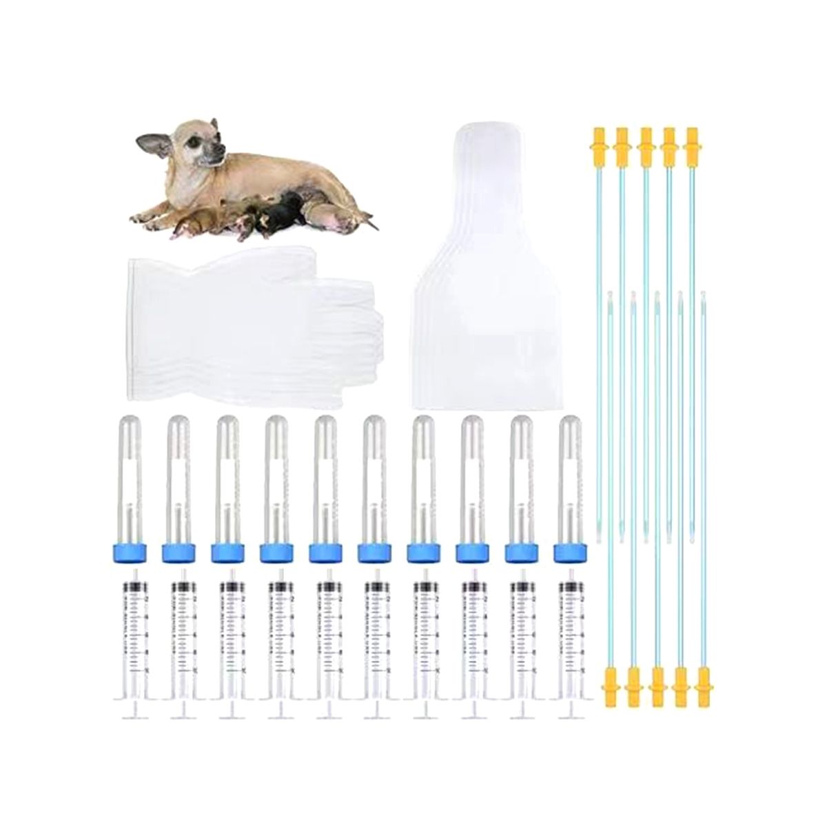 10 Set Breeding Kit Artificial Insemination Dog Breeding