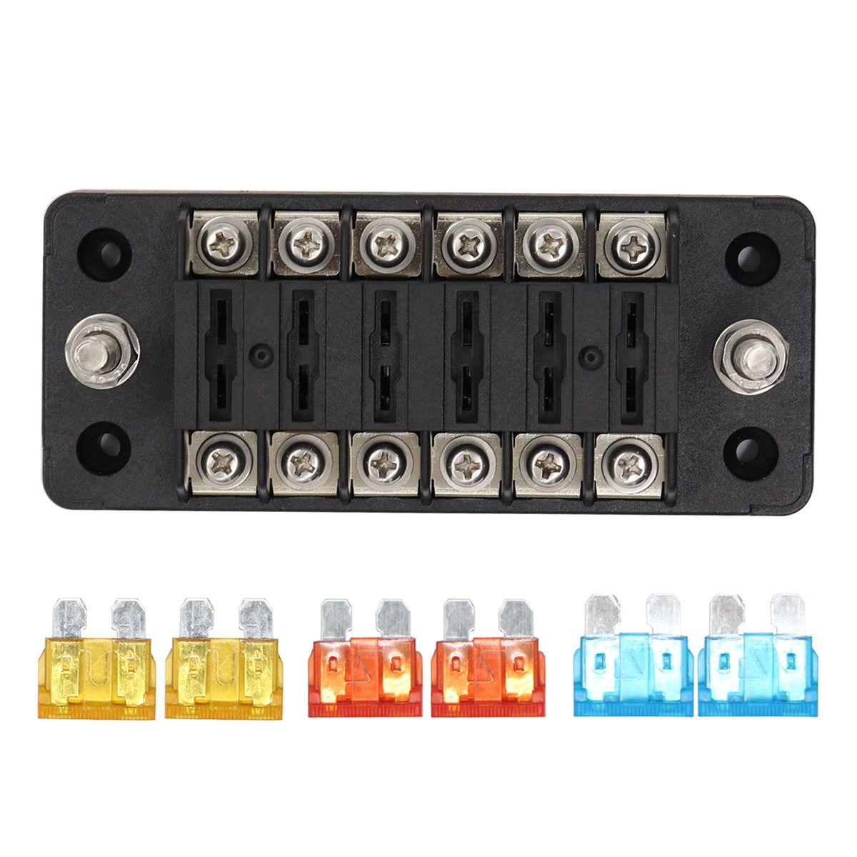 Universal Car Fuse Holder Box 32V DC 6-way With Independent