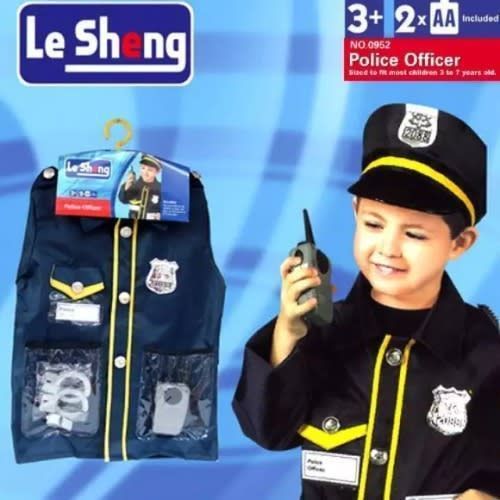 Kids: Costume Wear For Children Police Officer 3-7years