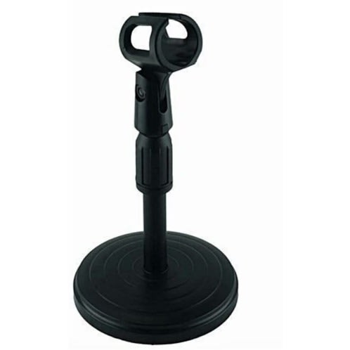 Table Short Small Microphone Stand With Desktop Round Base