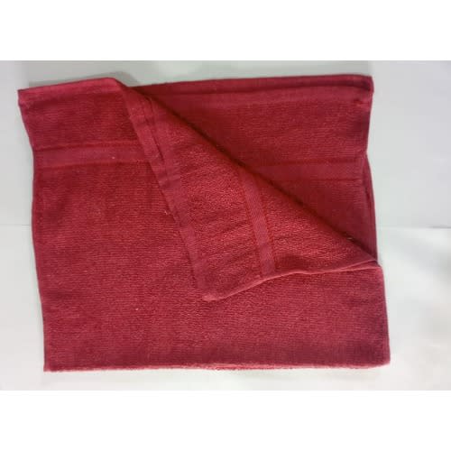 100% Cotton Travel Towel - 16" X 27" - Red