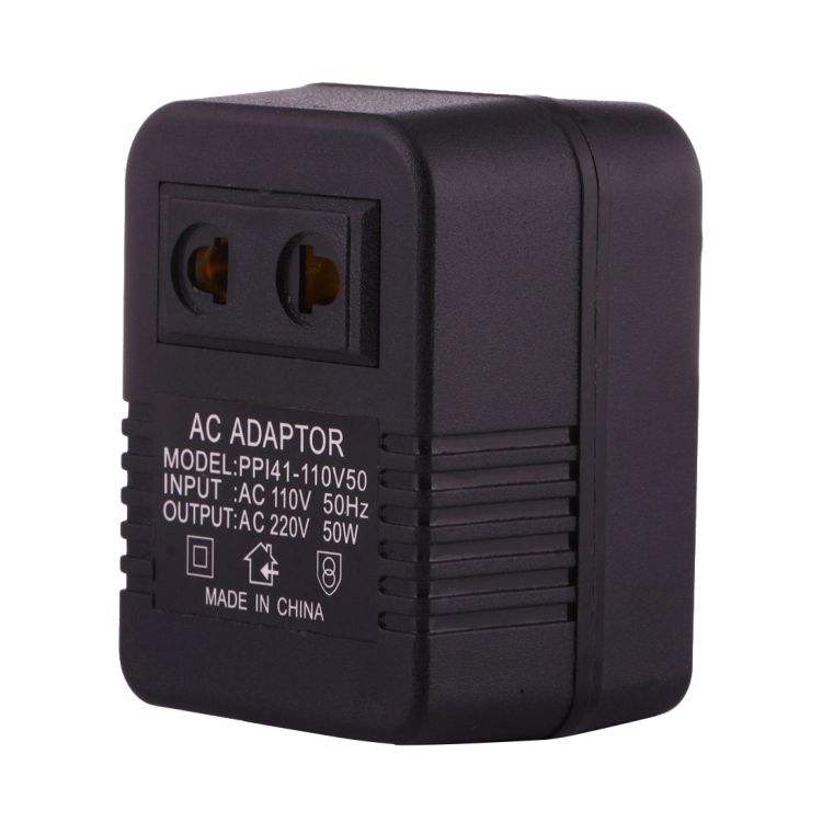 220V To 110V 50W AC Power Socket Adapter