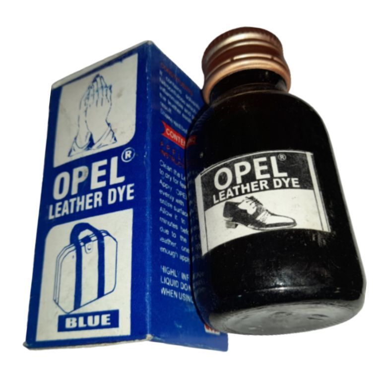 Blue Opel Leather Dye