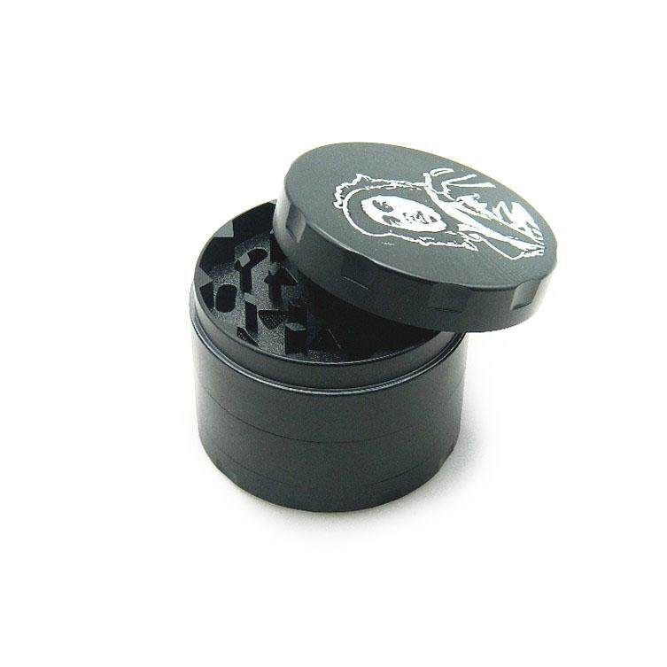 4 Piece Man's Head Patern Herb Grinder Metal Spice Crusher Zinc Alloy Pollen Catcher Smoking Accessories