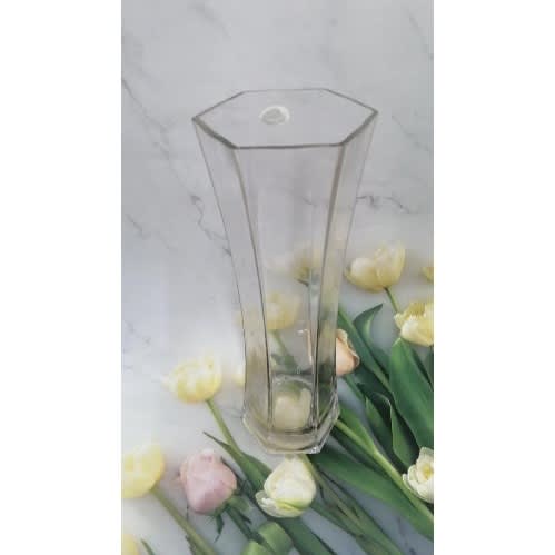 Crystal Glass Table Top Vase - 18cm
