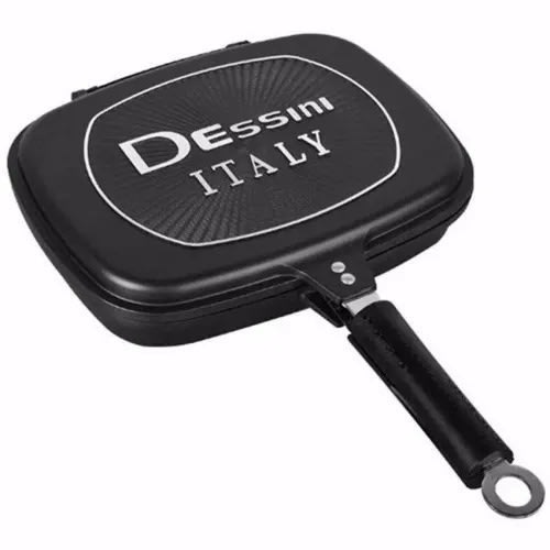 Non-stick Die Casting Double Grill Pan