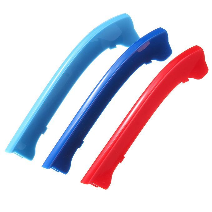 3pcs Cars M Color Front Kidney Grille Strips Covers
