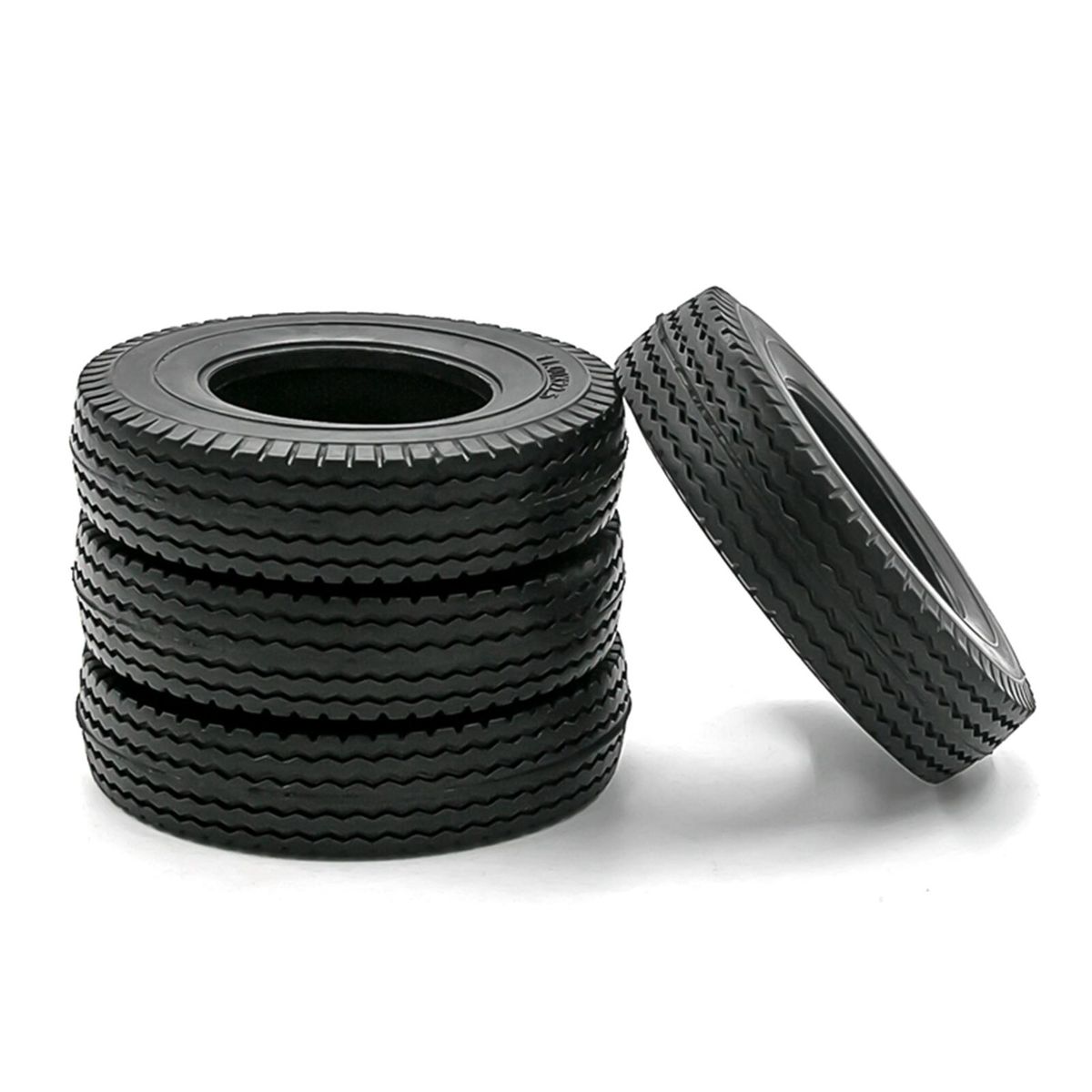 RC Crawler Rubber Tires RC Car Tires 4pcs Replacement for 1/14 Tamiya Tractor