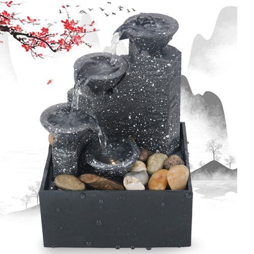 Waterfall Scene Tabletop Feng Shui Meditation Waterfall Style 3