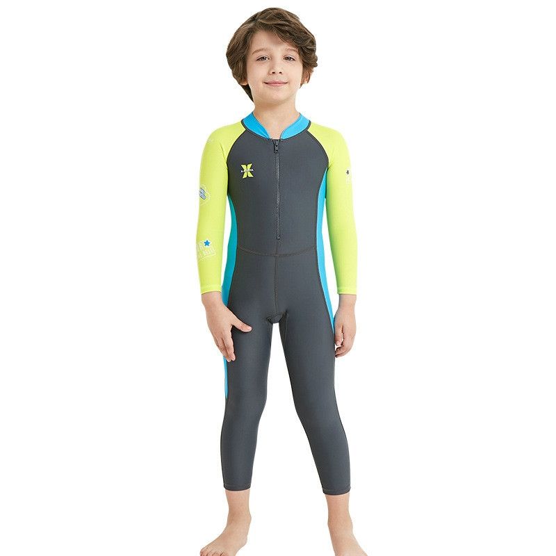 DIVE&SAIL Children Long-sleeved One-piece Swimsuit