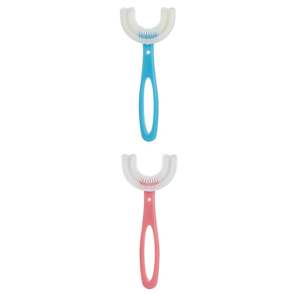 Kids Teeth Cleaning Brush U-Shape 360 Degree For Toddlers Boys Girls