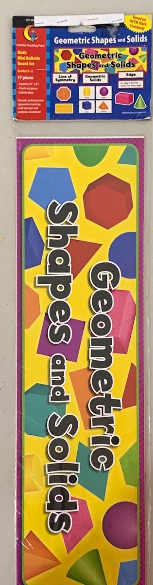 CREATIVE TEACHING PRESS MATH MINI BULLETIN: GEOMETRIC SHAPES AND SOLIDS