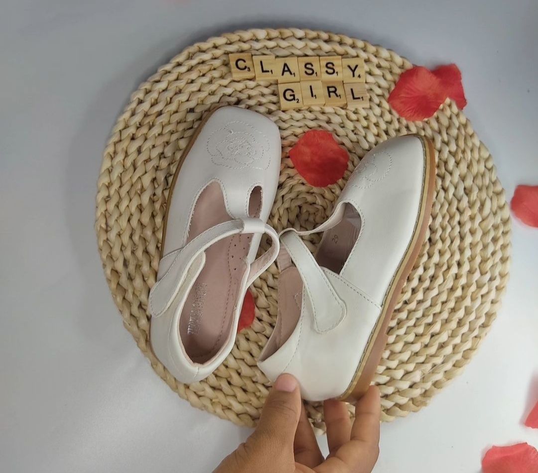 Baby Girl Fashion  Bow Shoe (white)