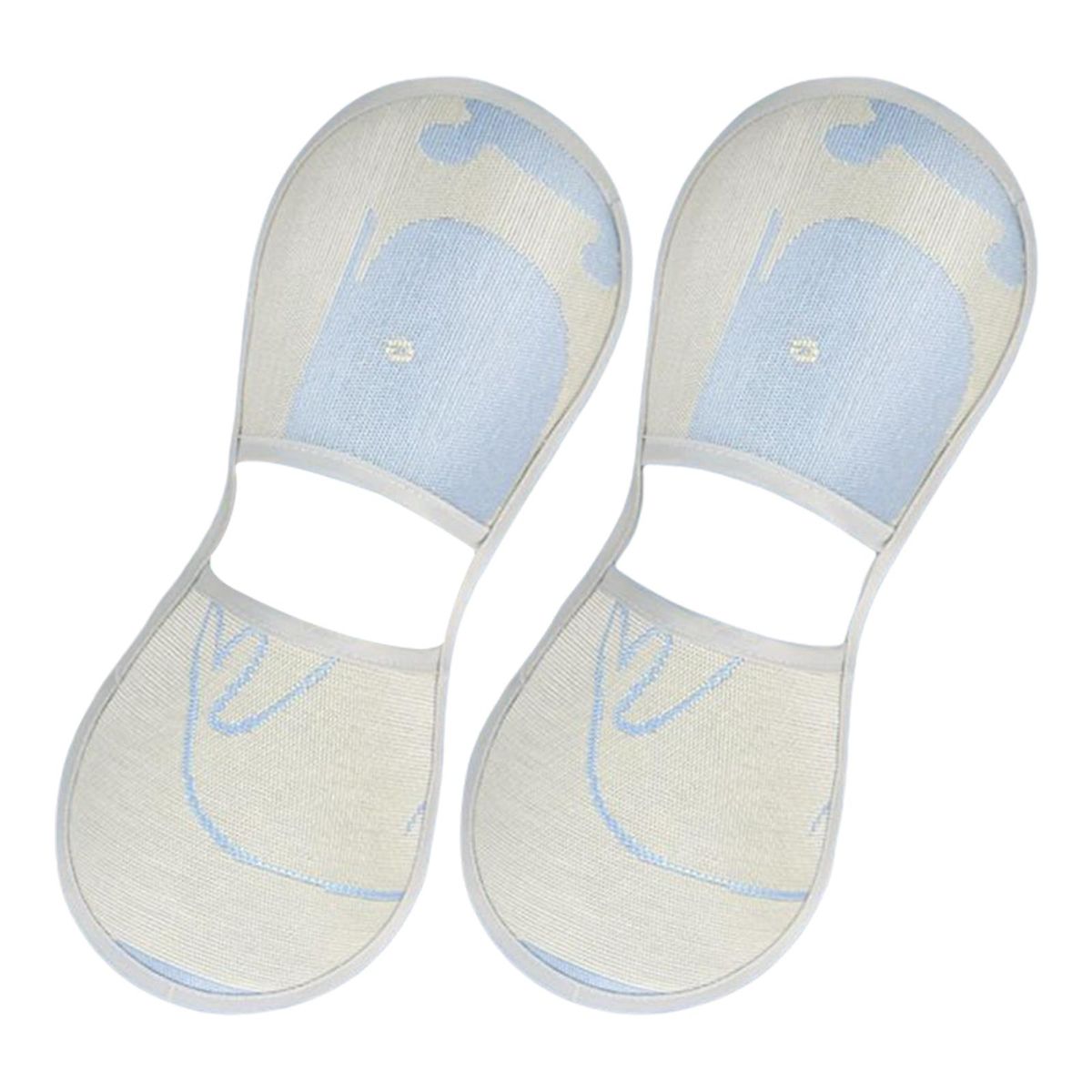 2x Baby Nursing Mat Machine Washable Ice Silk Sleeve Arm Pillow Blue