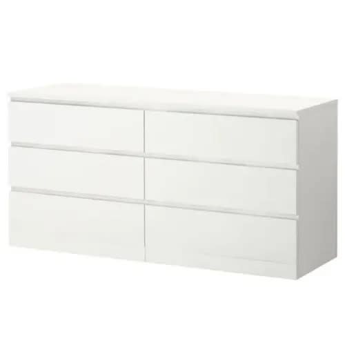 Zeem Venture 6 Drawer Dresser - White