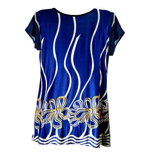 Ice Silk Women's Dress - Blue