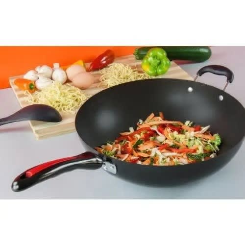 Large Nonstick Wok Pan - 32cm