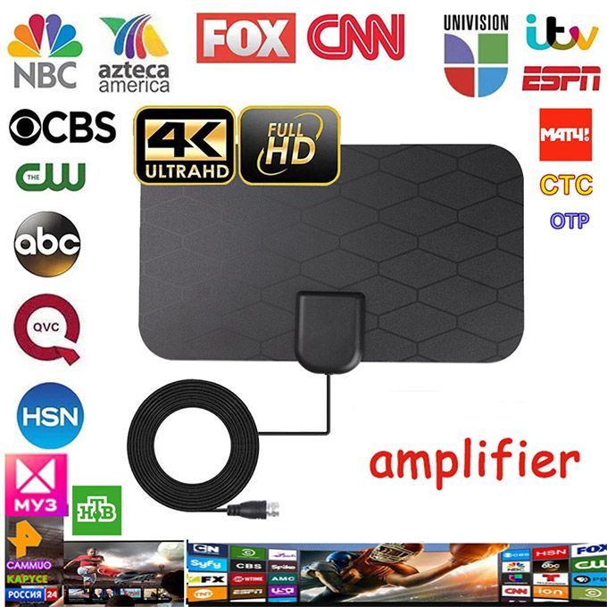 HDTV Antenna 200-3000 Miles Digital Antenna Tv Aerial D VB-T2 ATSC ISDB Satellite Dish Receiver
