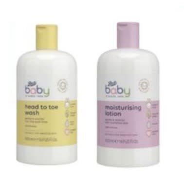 Baby Moisturizing Body Lotion And Head To Toe Wash