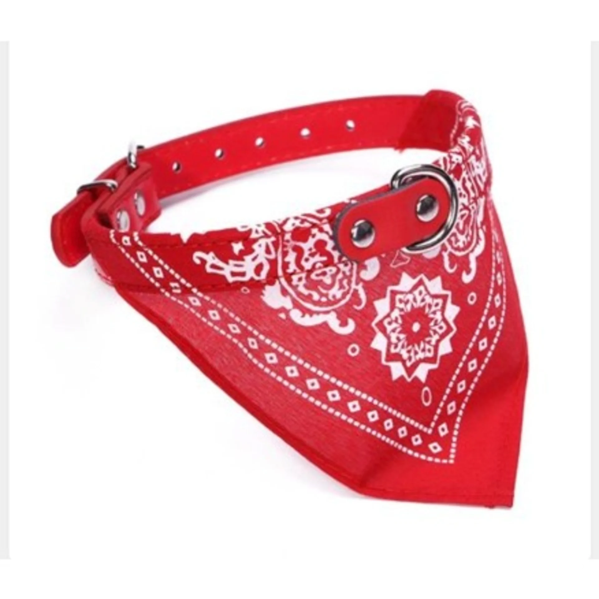 Pet Cat Dog Bandana Collar - Red