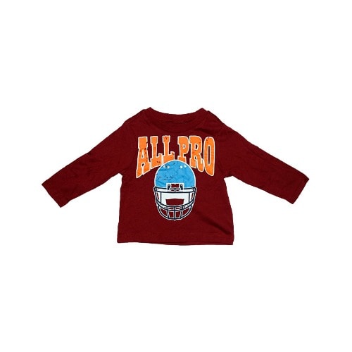 Baby Boy T-shirt Long Sleeve - Wine
