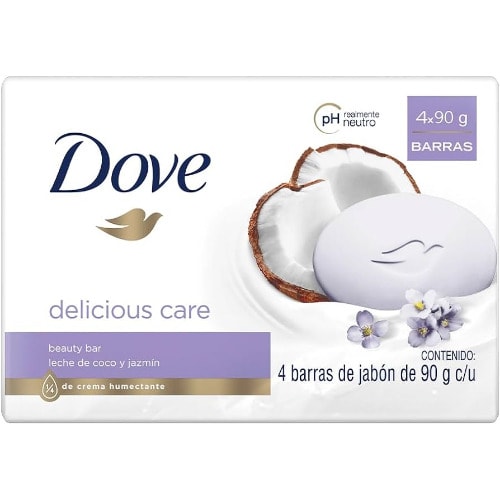 Soap - Coconut & Jasmine Petals - 4 X 90g