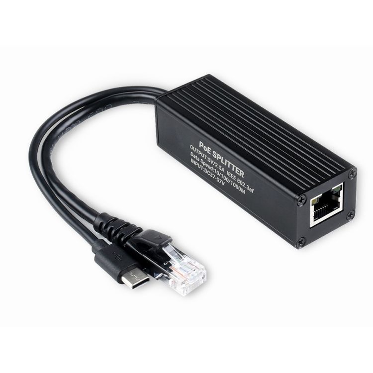Waveshare Metal Case Gigabit PoE Splitter