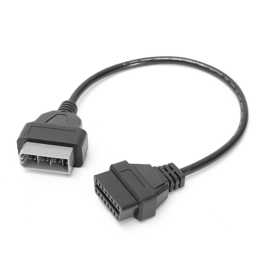 Black 14 Pin OBD1 To 16 Pin OBD2 Convertor Adapter Cable For Nissan Infiniti