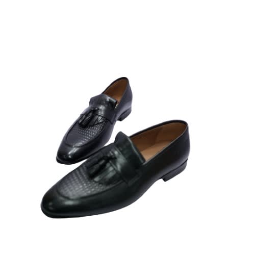 Anax Leather Shoes - Black