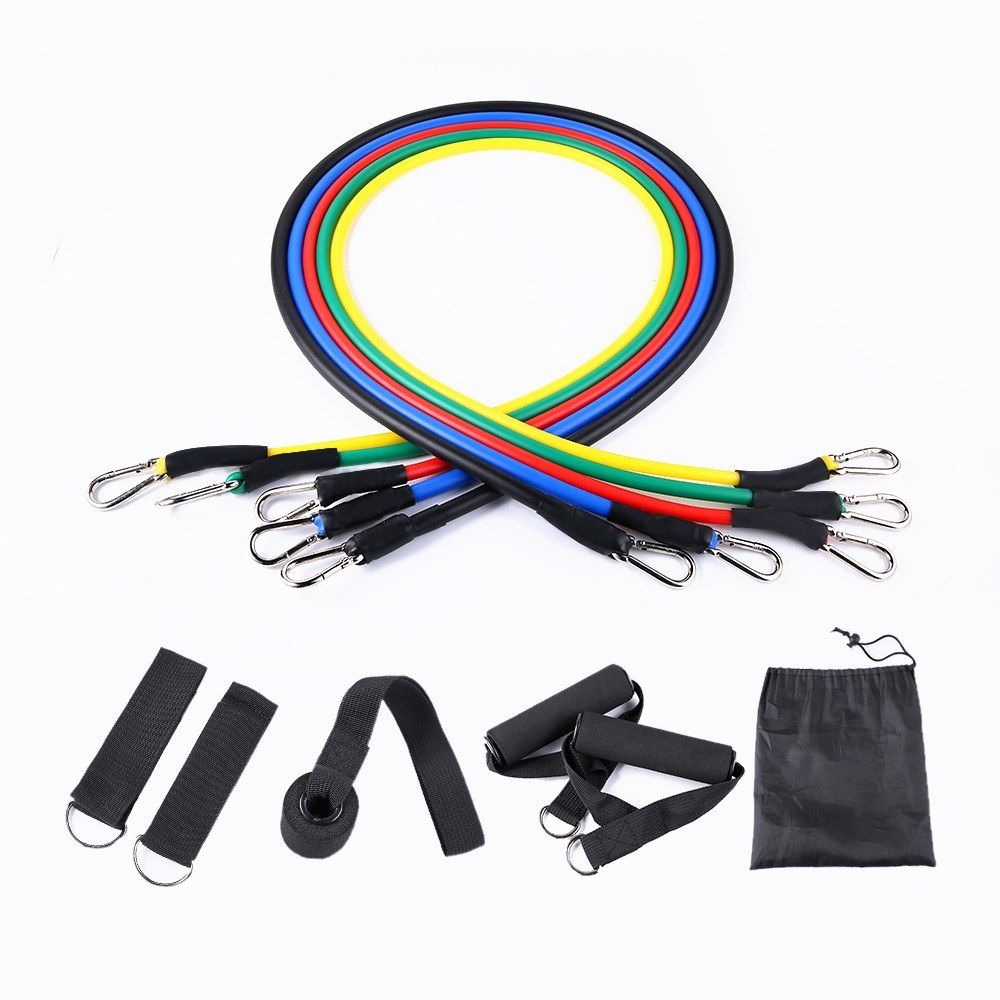 Resistance Bands Set Workout Bands, Including 5 Stackable