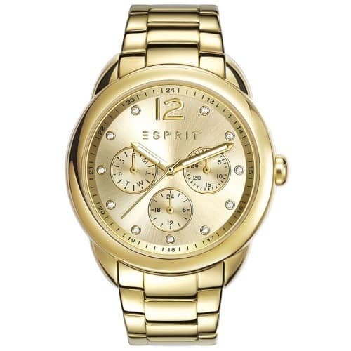 Carrie Gold Ladies Chronograph Watch - ES108102002