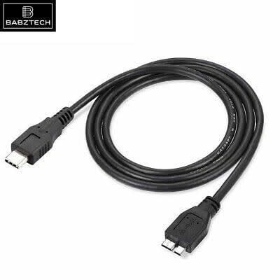 Type C To USB 3.0 Micro B Cable For External Hard Drive