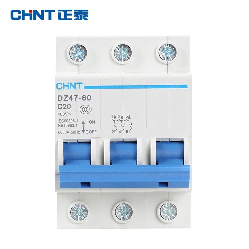 3A 10A Breaker CHINT D Type 6A DZ47-60 Circuit 4A 3P 25A