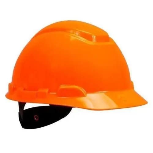 PVC Industrial Safety Helmets For Construction- Medium Size - Orange