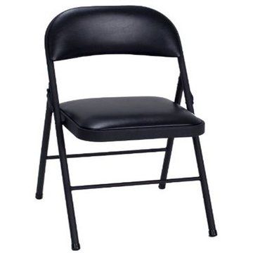 Black Padded Folding Chair