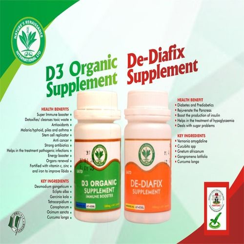 NRI D3 Organic Supplements And De DIAFIX For Diabetic